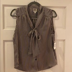 Anne Klein Striped Suit Tank